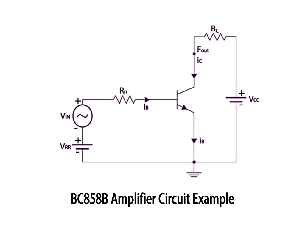 BC858B Amplifier Circuit Example 1