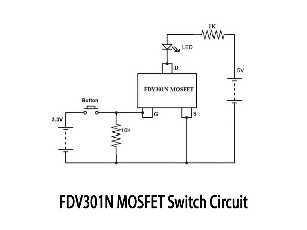 FDV301N MOSFET Switch Circuit 1