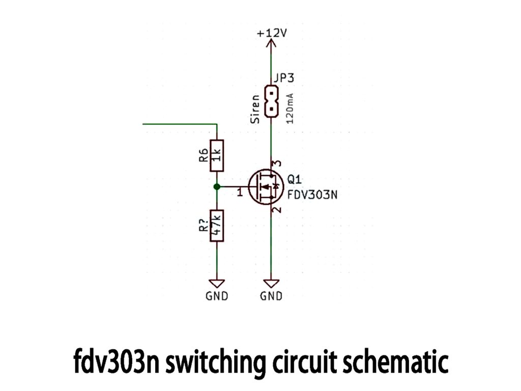 fdv303n switching circuit schematic