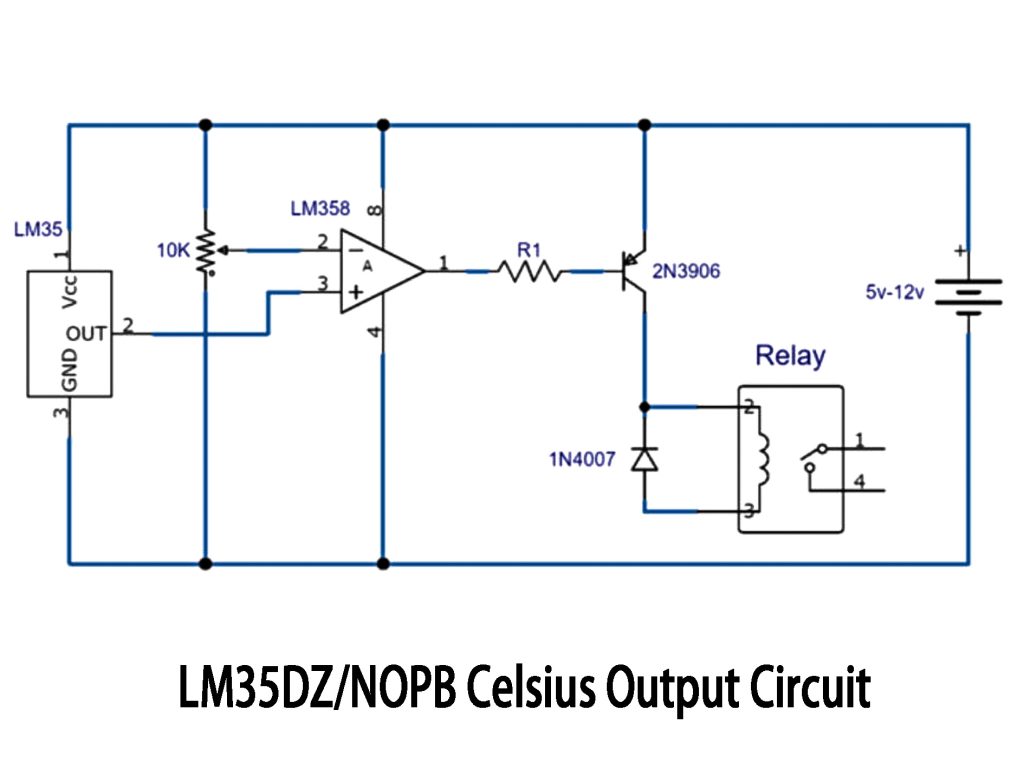 LM35DZ Celsius Output Circuit 1