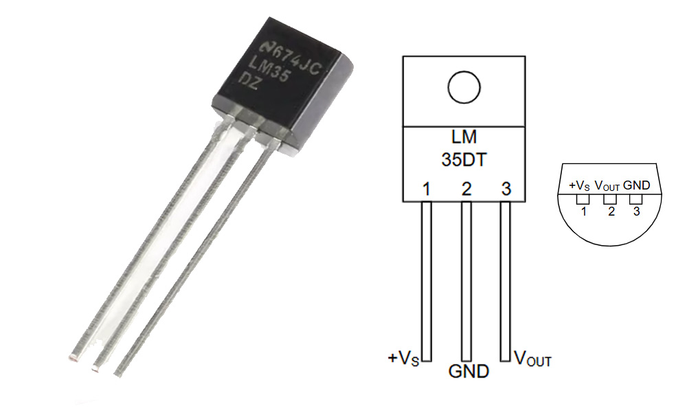 LM35DZ Pinout