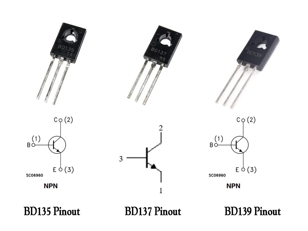BD135 Equivalent pinout