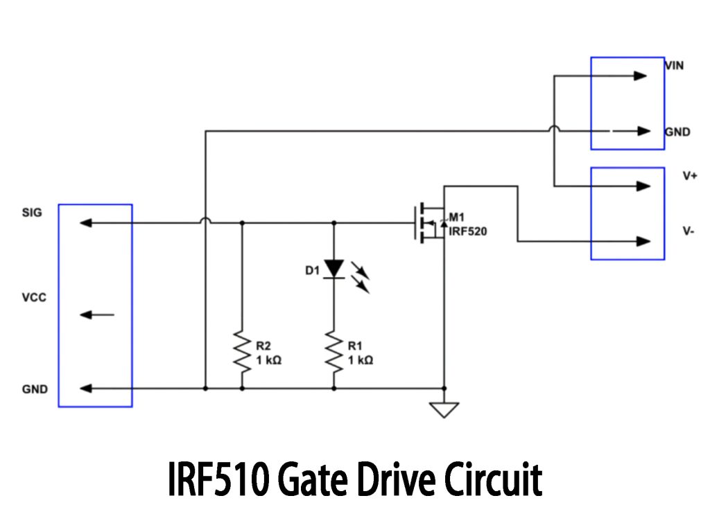 IRF510 Gate Drive Circuit