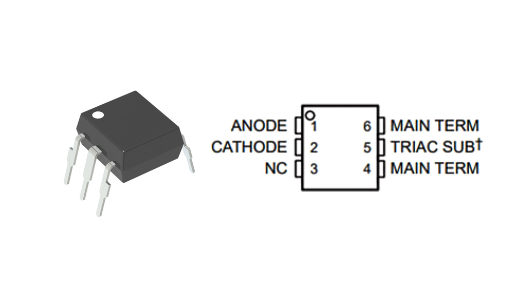 MOC3021 Pinout