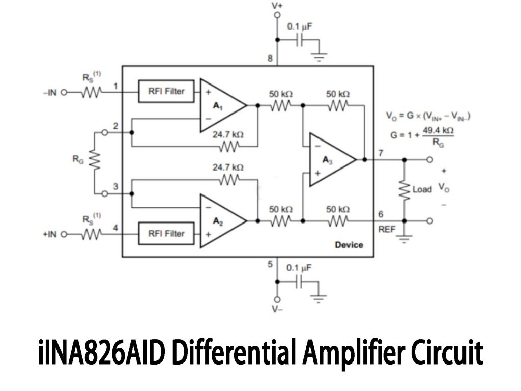 iINA826AID Differential Amplifier Circuit