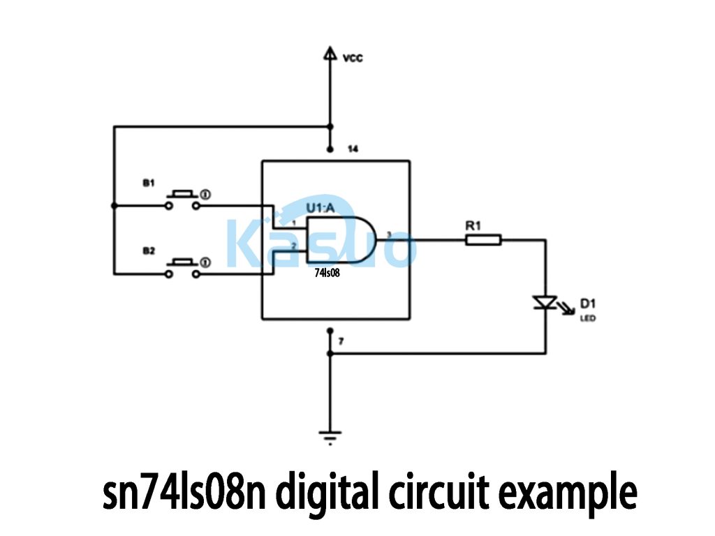 sn74ls08n digital circuit example