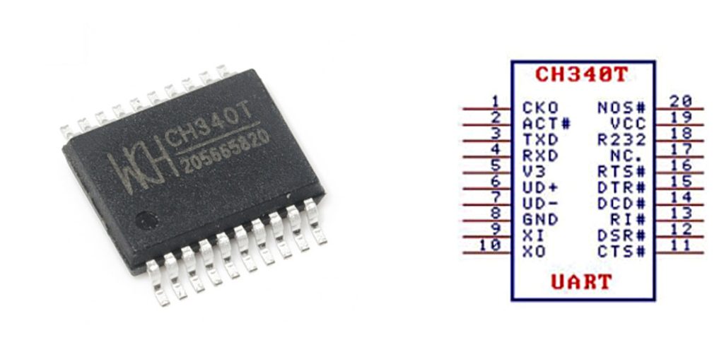 CH340T pinout 1