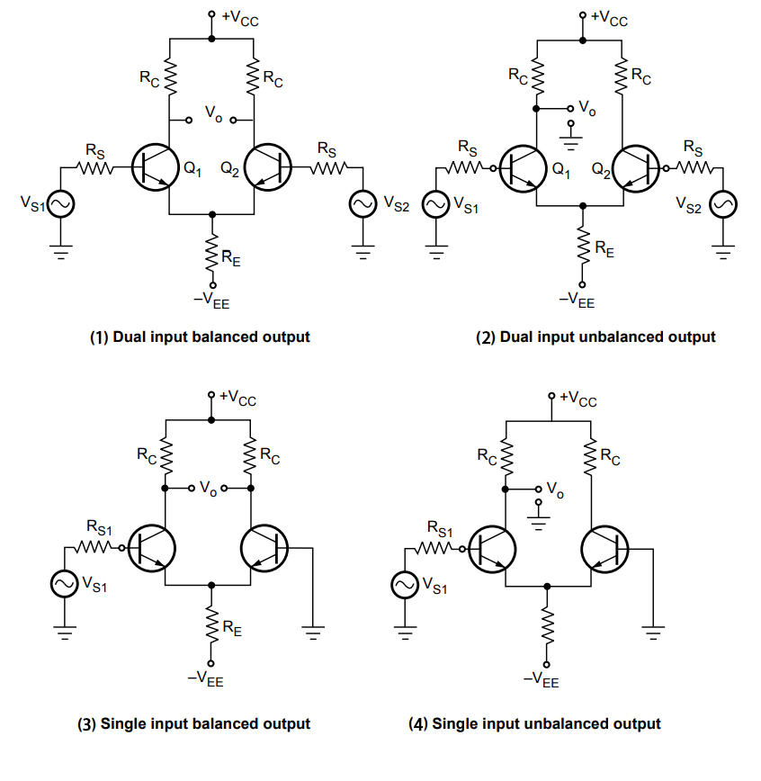 Differential Amplifier Circuit Configurations