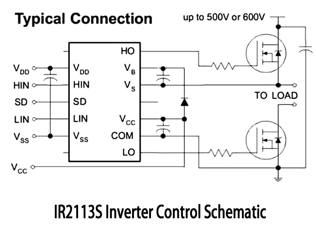 IR2113S Inverter Control Schematic 1
