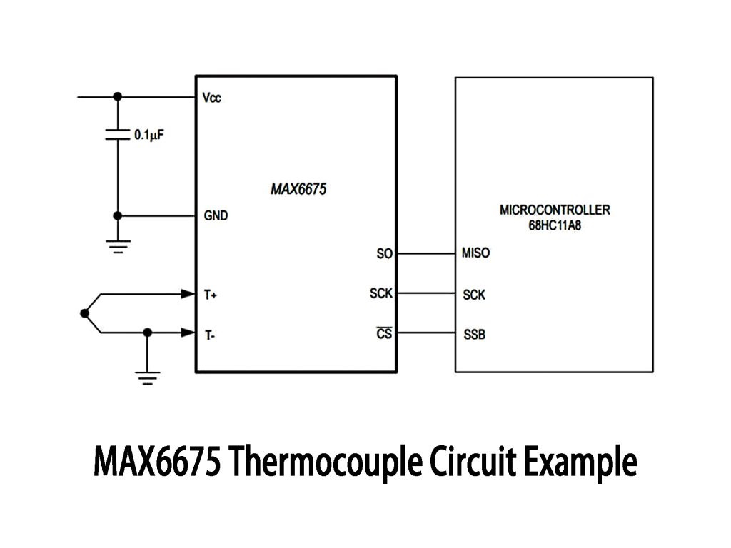 MAX6675 Thermocouple Circuit Example 1