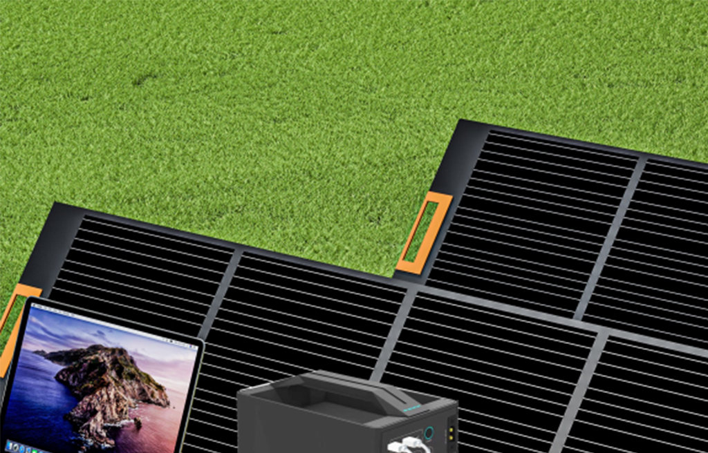 portable power station with solar panel