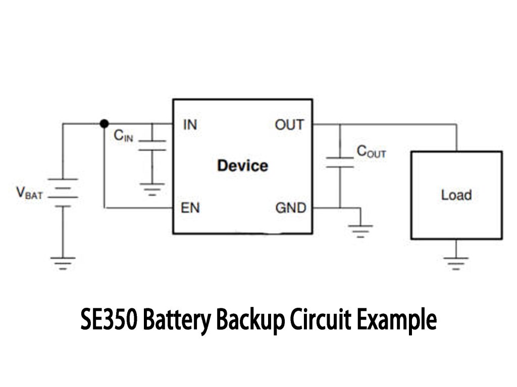 SE350 Battery Backup Circuit Example 1