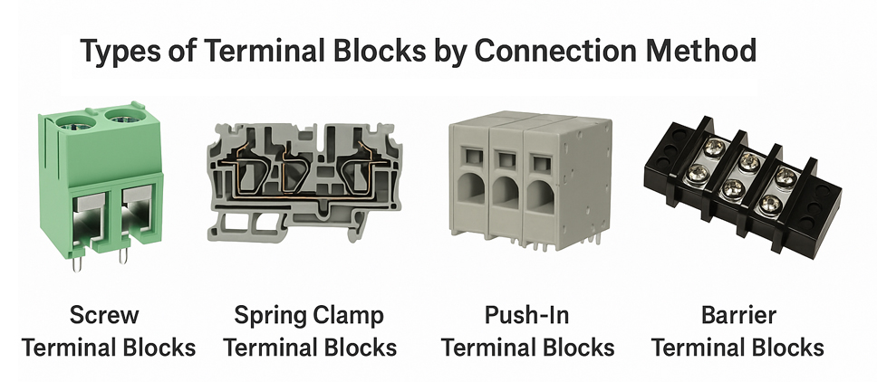 Types of Terminal Blocks by Connection Method
