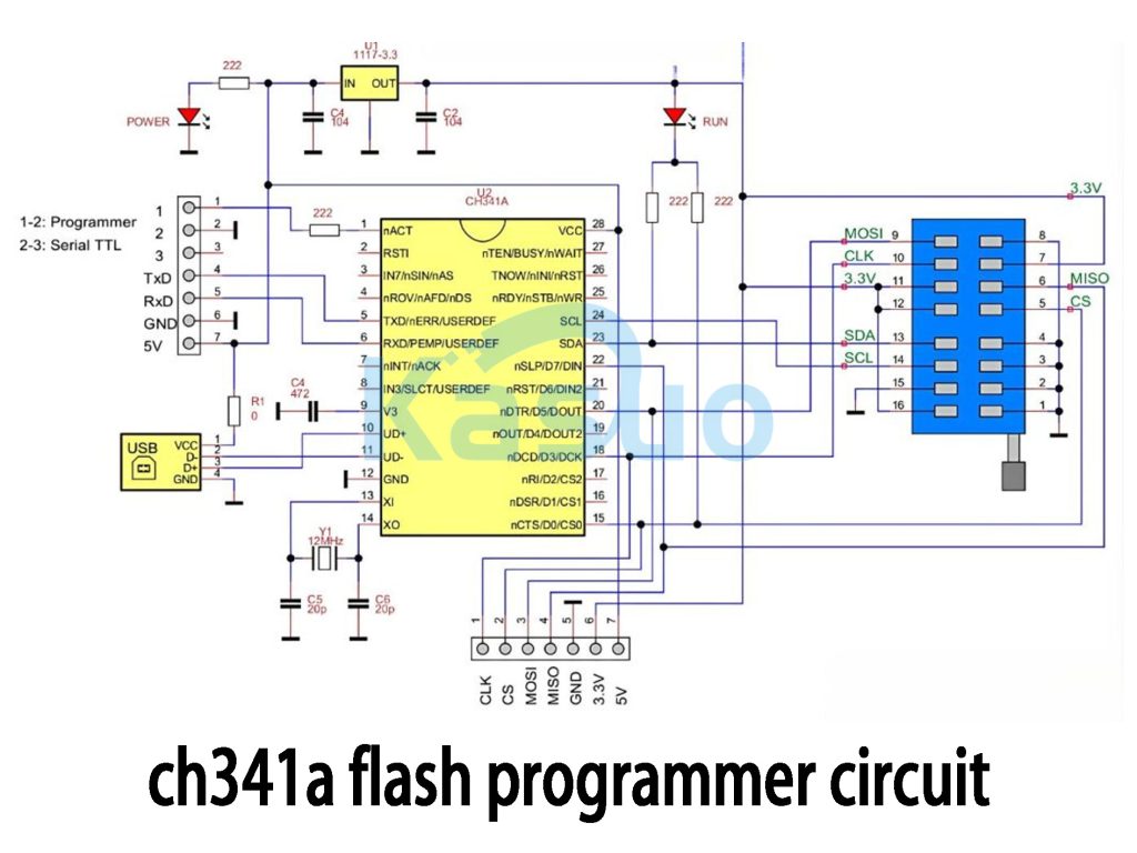 ch341a flash programmer circuit 1