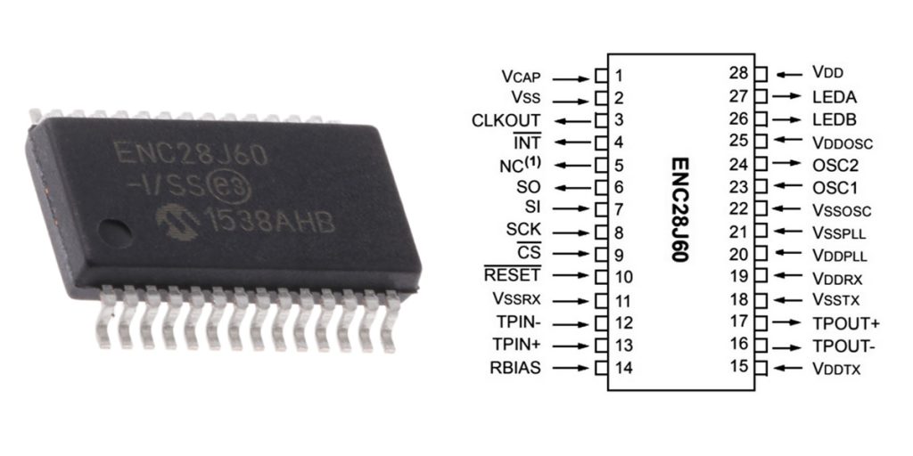 enc28j60 pinout