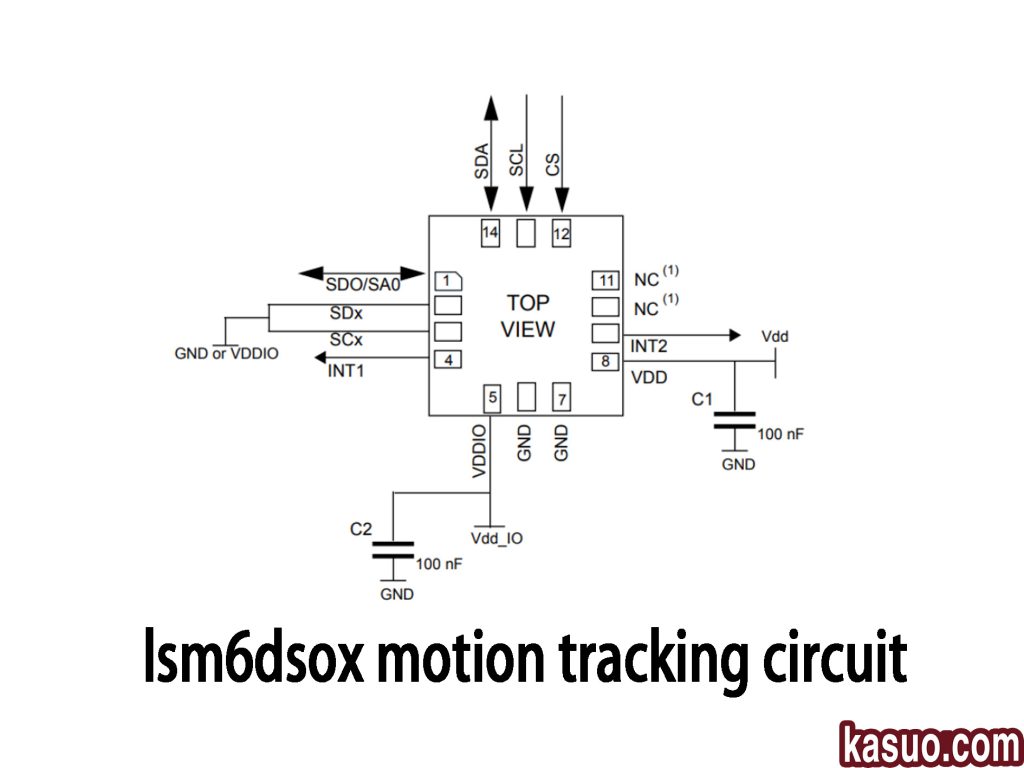 lsm6dsox motion tracking circuit