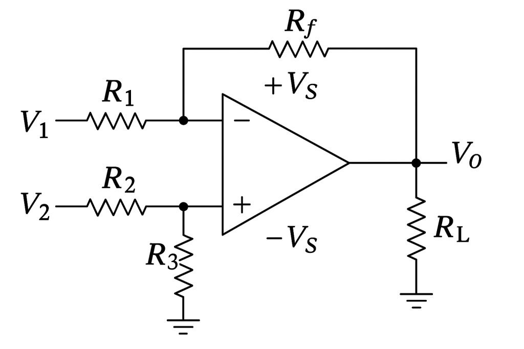 op amp differential amplifier circuit