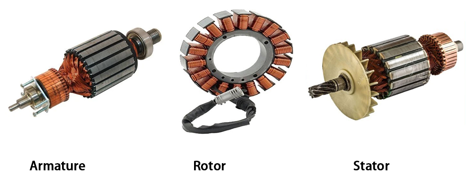 Armature vs Rotor vs Stator