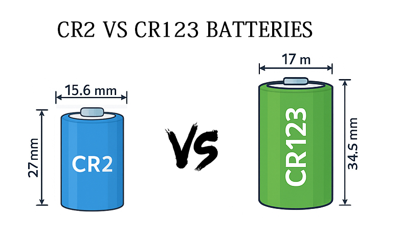 CR2 VS CR123 BATTERIES