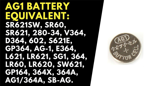 ag1 battery equivalent
