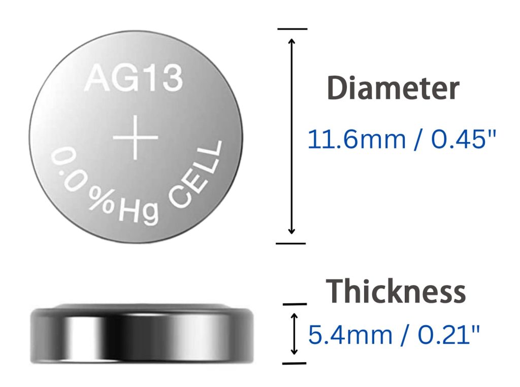 ag13 battery size
