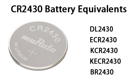 CR2430 Battery Equivalents