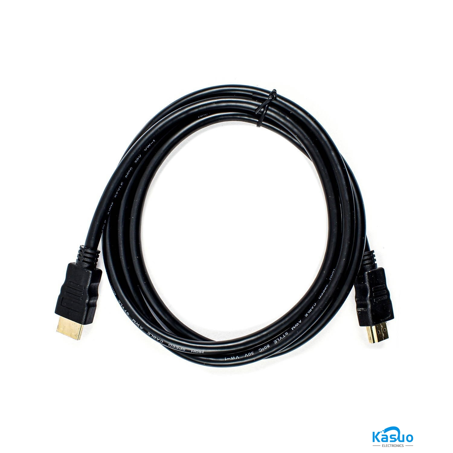 1.5m HDMI Cable – with HDMI to Micro/Mini HDMI Adapter (Black) – Kasuo