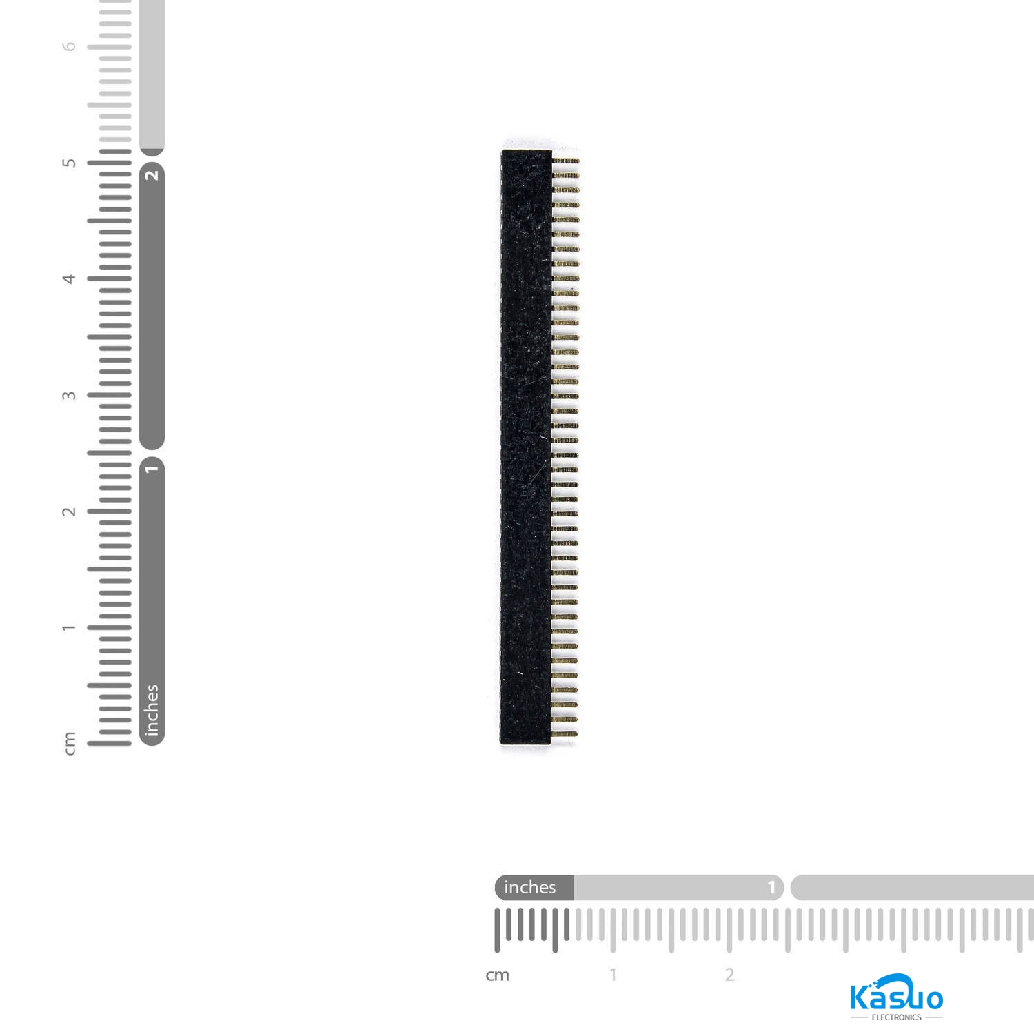 1×40 Pin Female Headers – 1.27mm Pitch – Kasuo