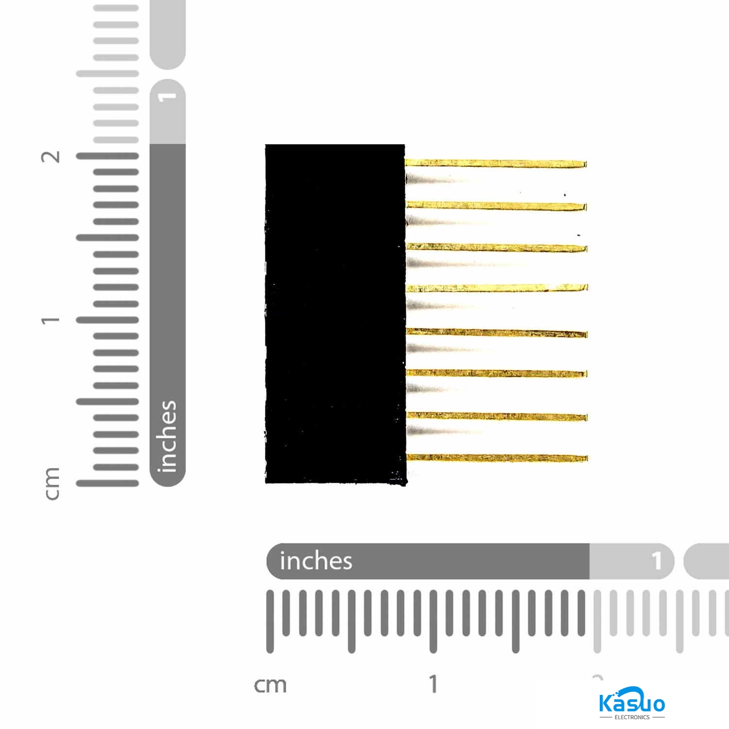 1×8 Pin Female Long Header – 2.54mm Pitch – Kasuo