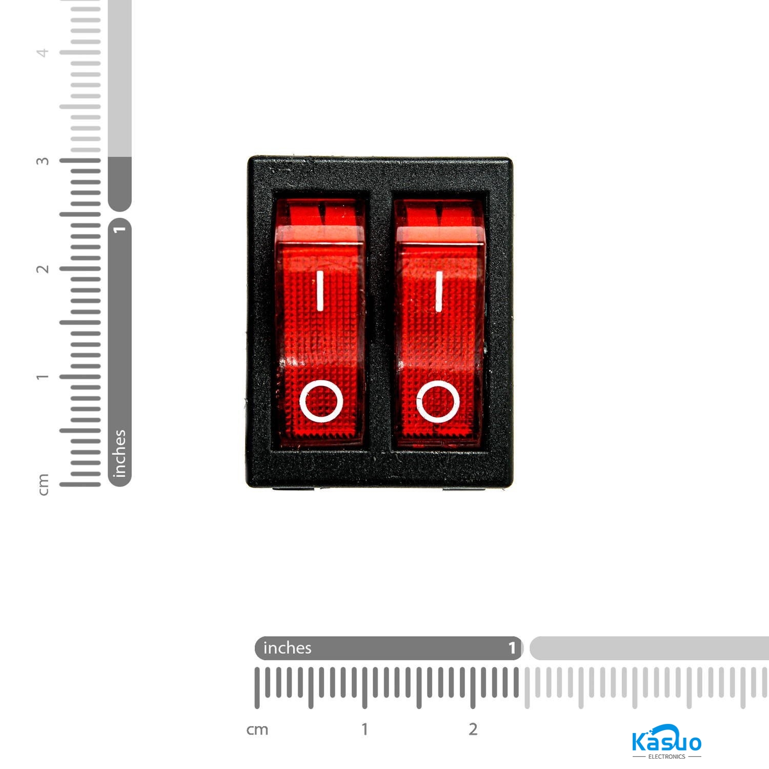 250V AC 20A 6 Feet Double Rocker Switch – Red Light – Kasuo