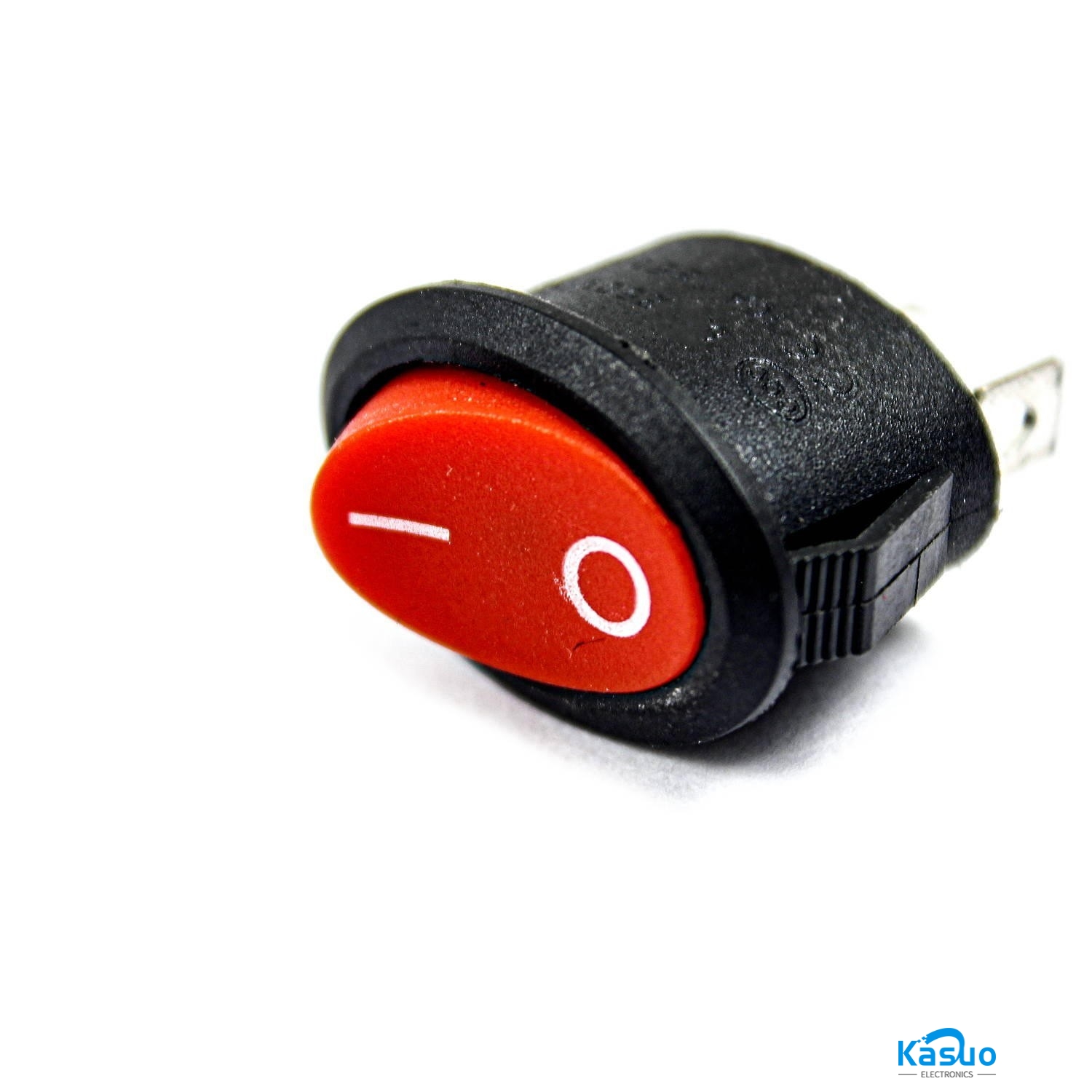 6A 2 Feet Round Rocker Switch – Red – Kasuo