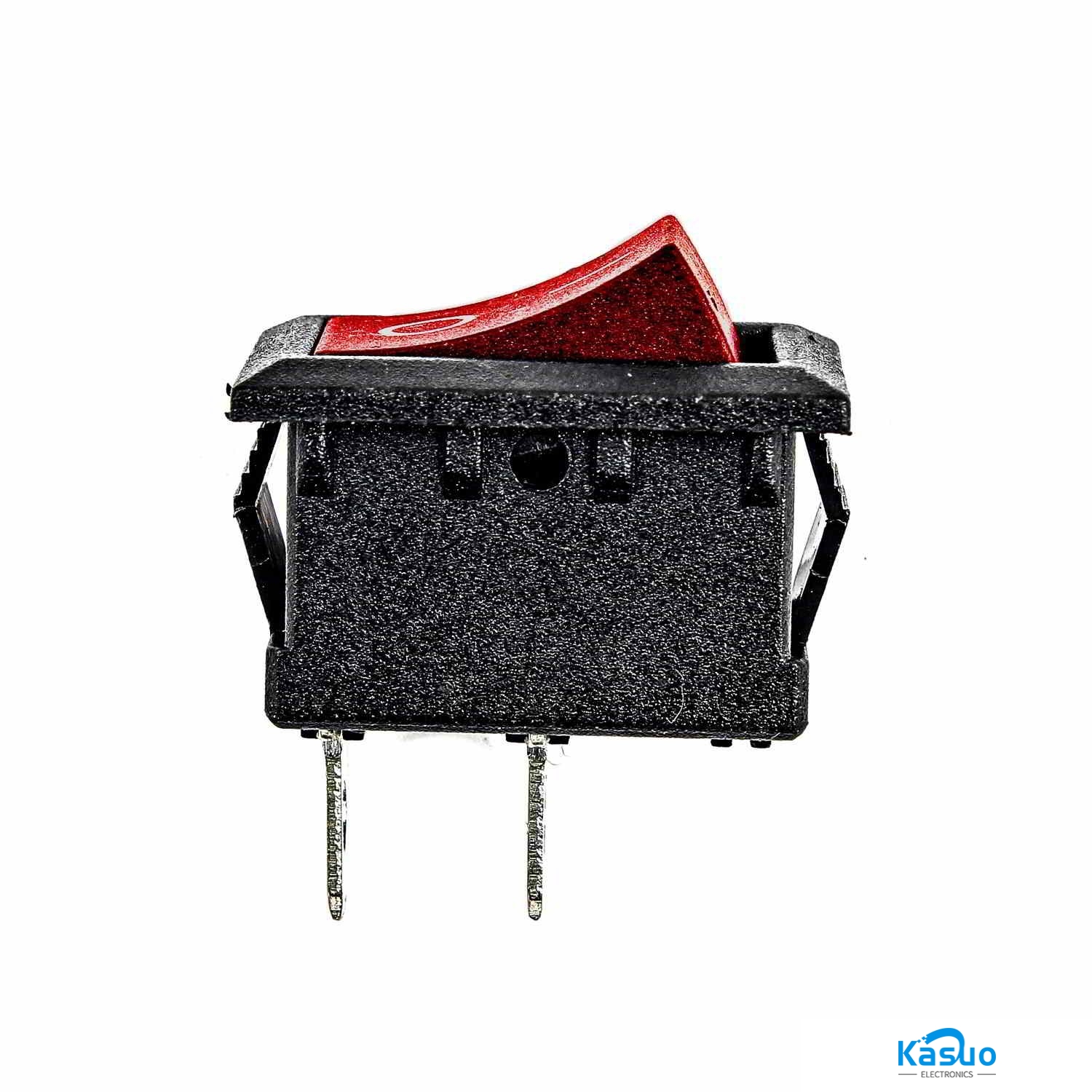 6A 250VAC Rocker Switch – 2-Pin, Red – Kasuo