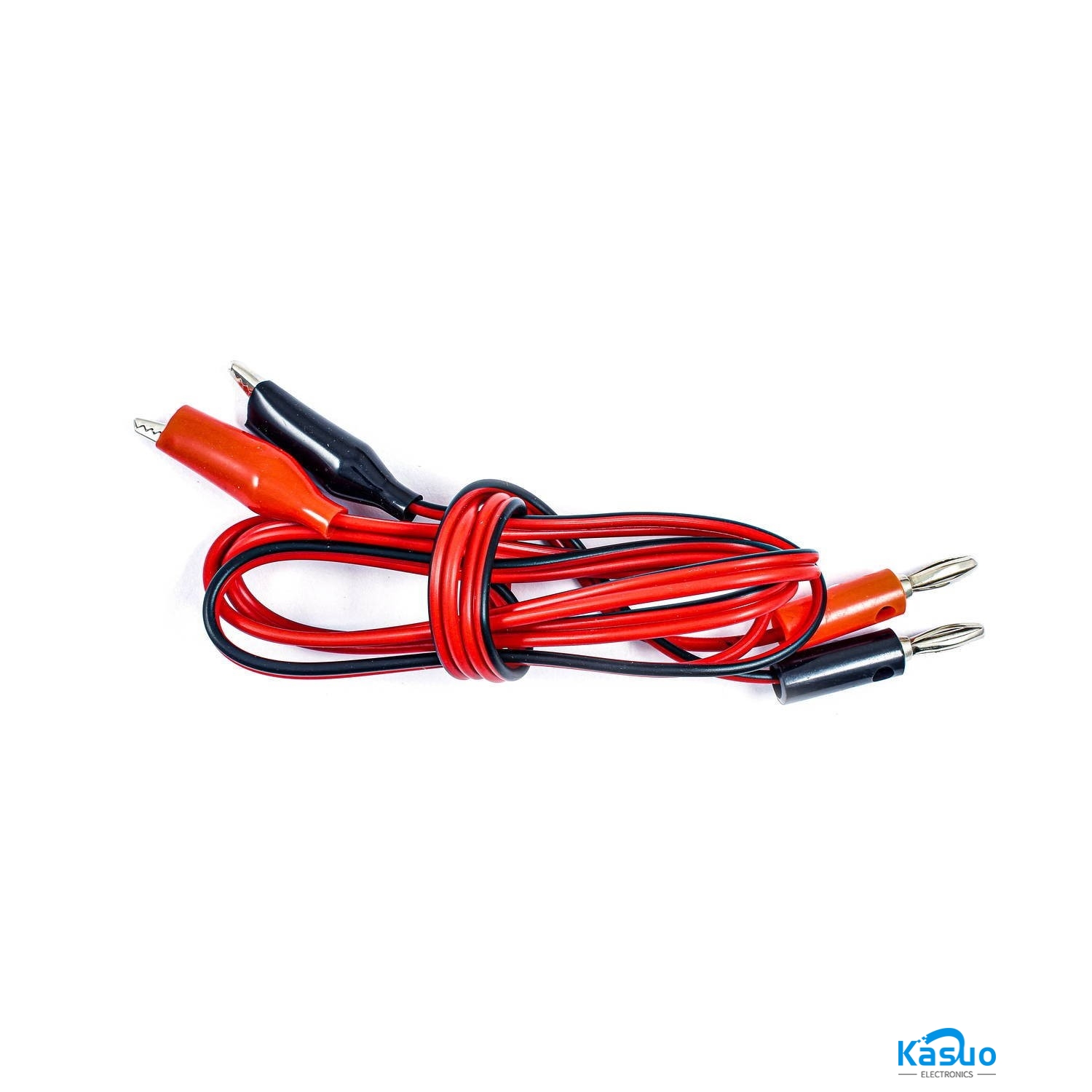AV Banana Jack Connector to Dual Tester Alligator Clip – 1m – Kasuo