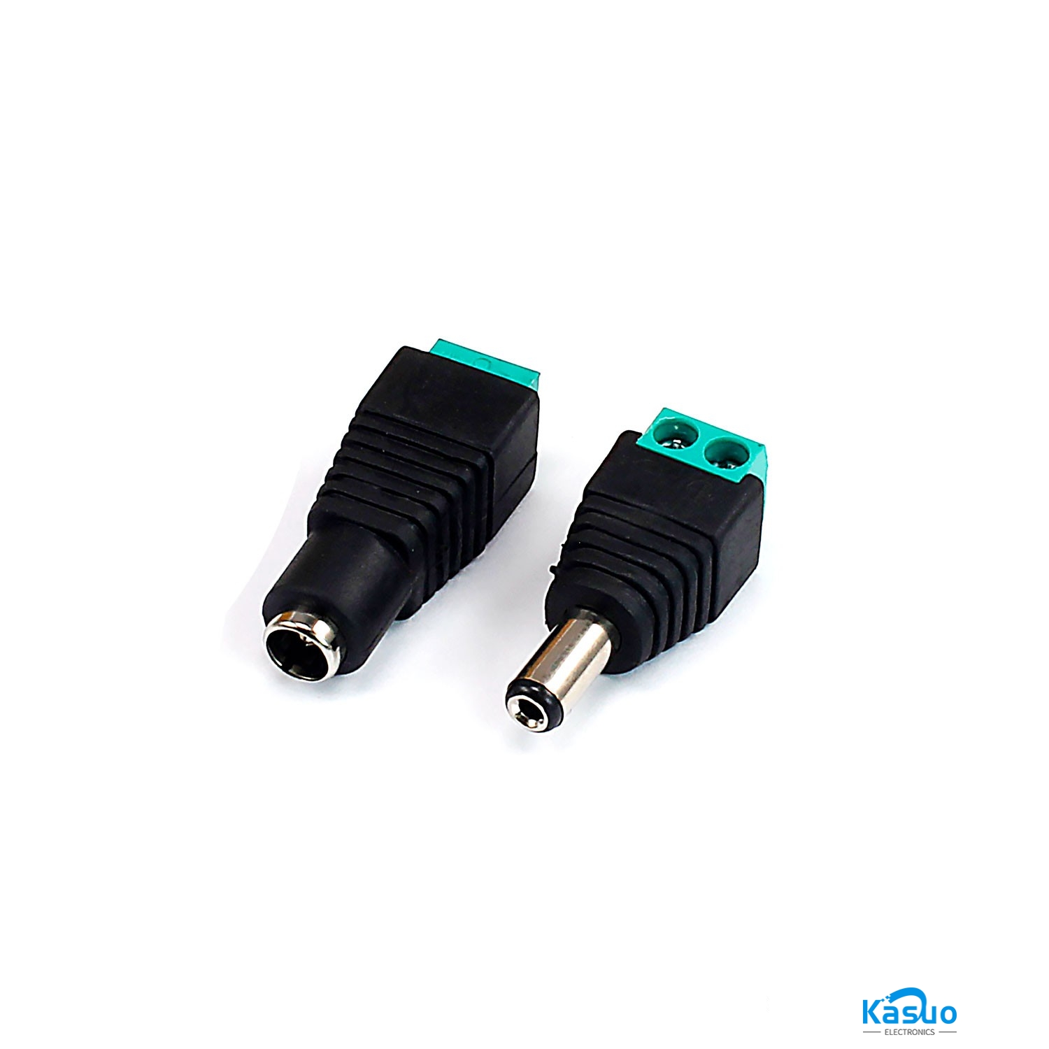 DC Power Plug Jack Adapter – 5.5×2.1mm, Male to Female – Kasuo