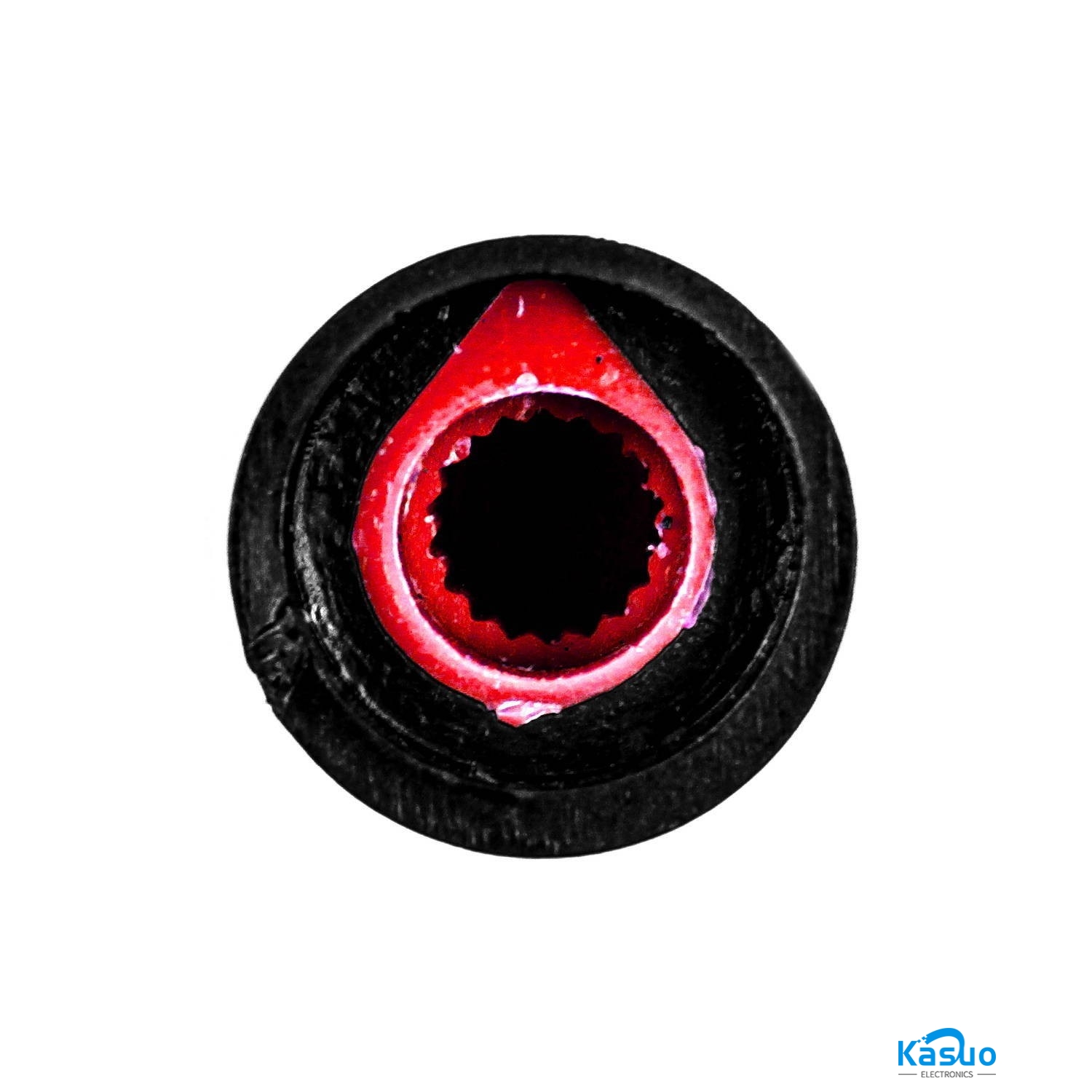 Plastic Potentiometer Knob Cap – 15mmx17mm (Red) – Kasuo