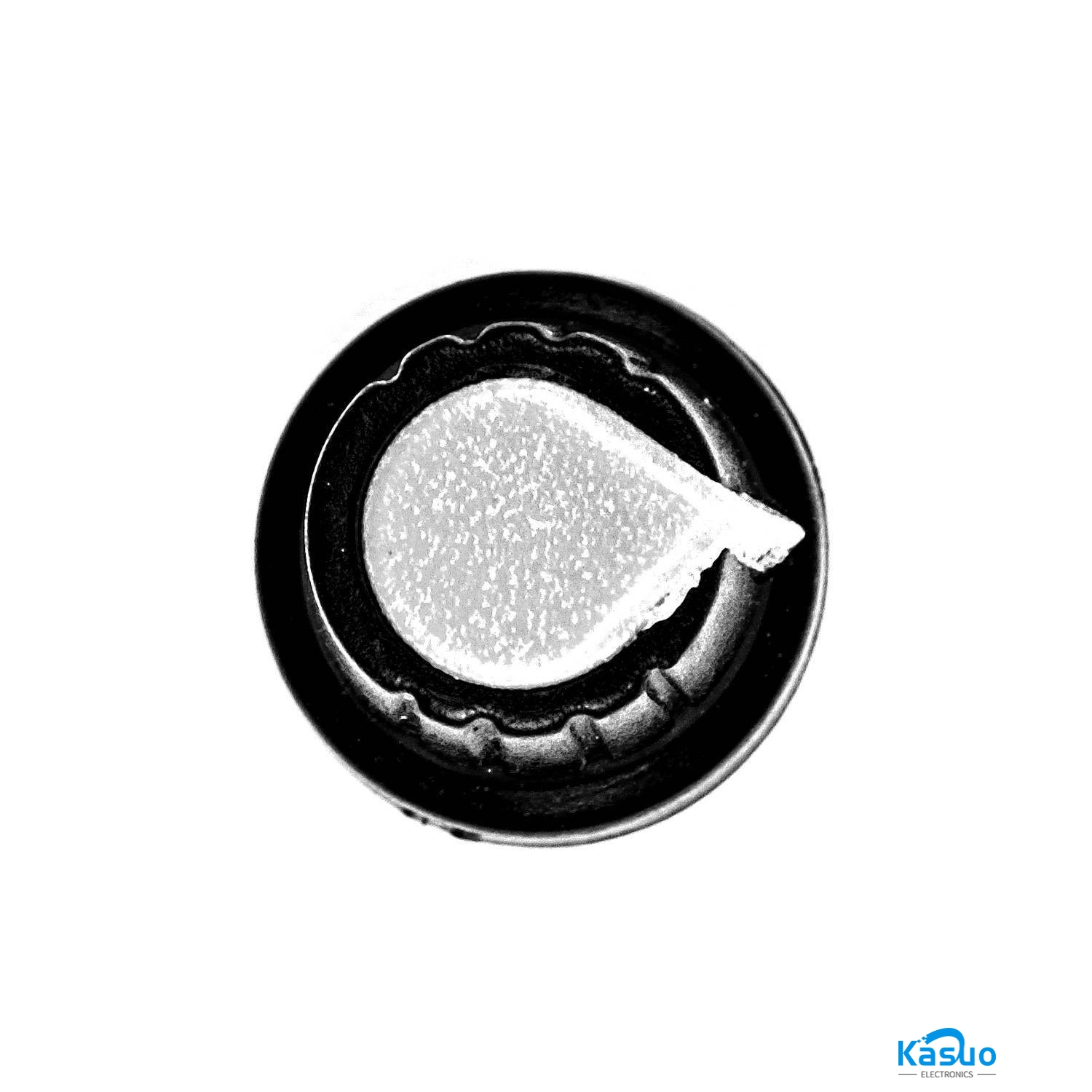 Plastic Potentiometer Knob Cap – 15mmx17mm (White) – Kasuo