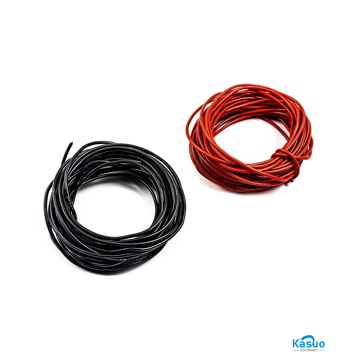 Silicone Wire – 16AWG, 0.5m Black + 0.5m Red – Kasuo