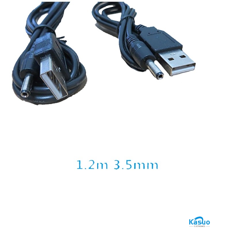 USB Male to DC 1.35mm x 3.5mm Male Plug Power Cable – Kasuo